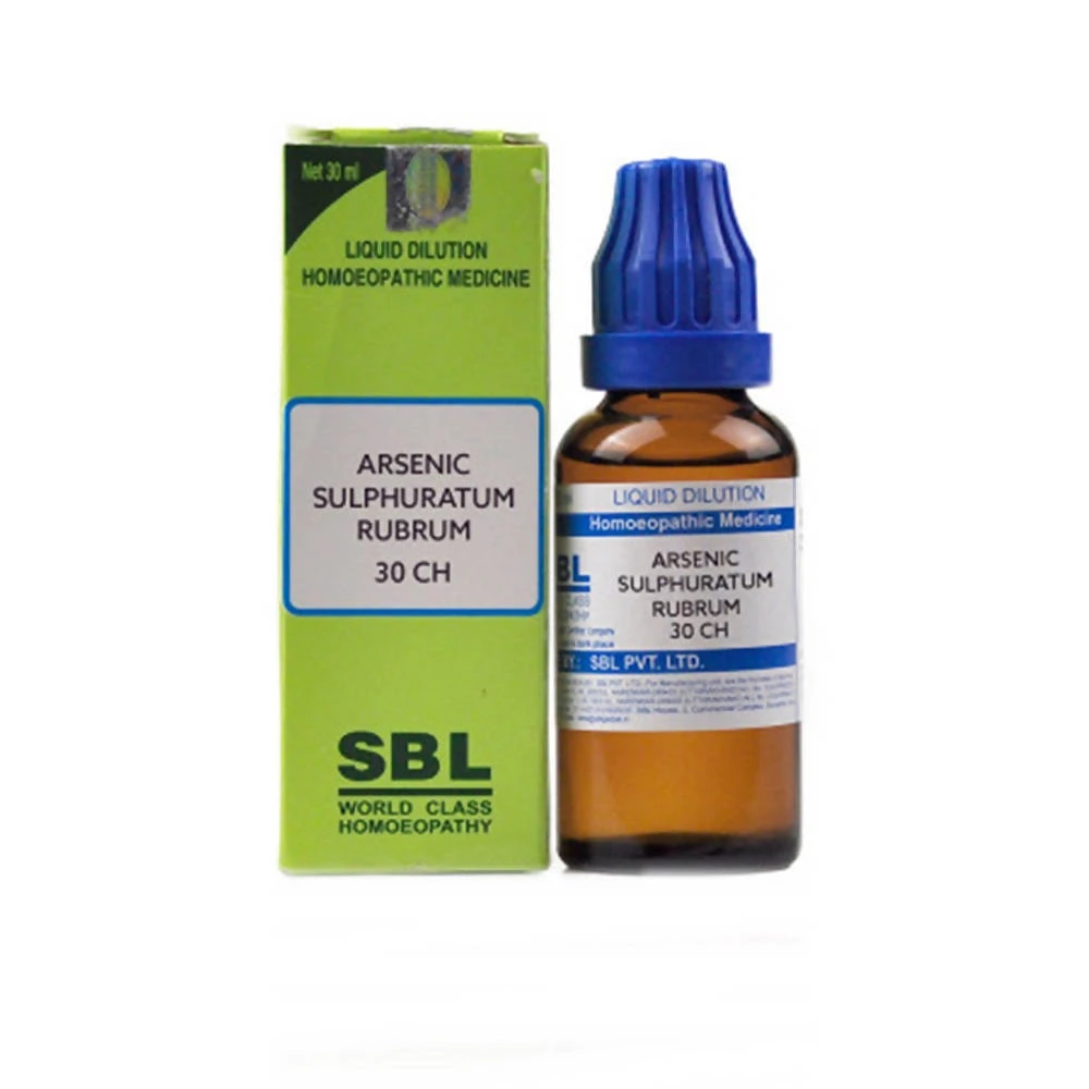 SBL Homeopathy Arsenic Sulphuratum Rubrum Dilution, 30 CH-1.webp